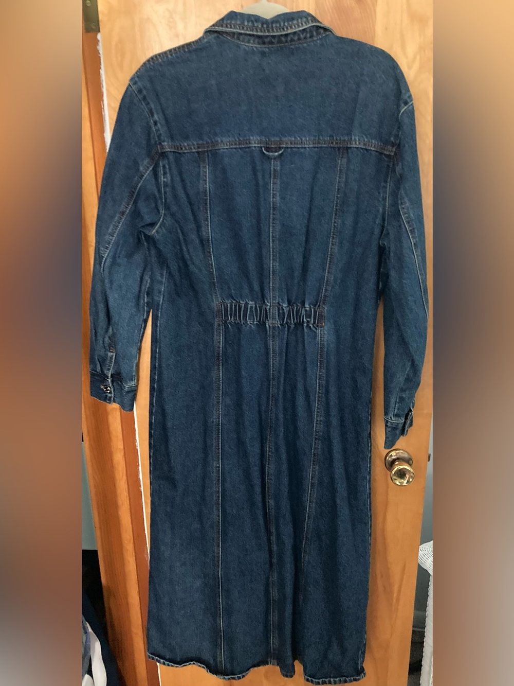 Steve Madden Long Denim Shirt Dress - Picture 2 of 3